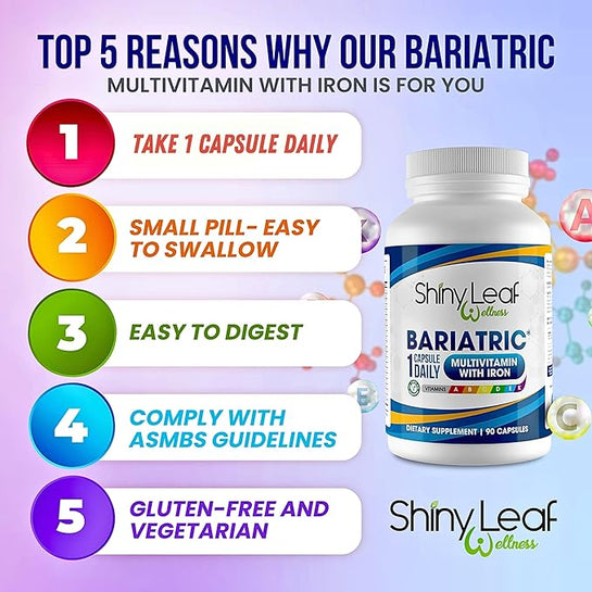 Multivitamina Bariátrica con 45 mg de Hierro - UNA AL DÍA.