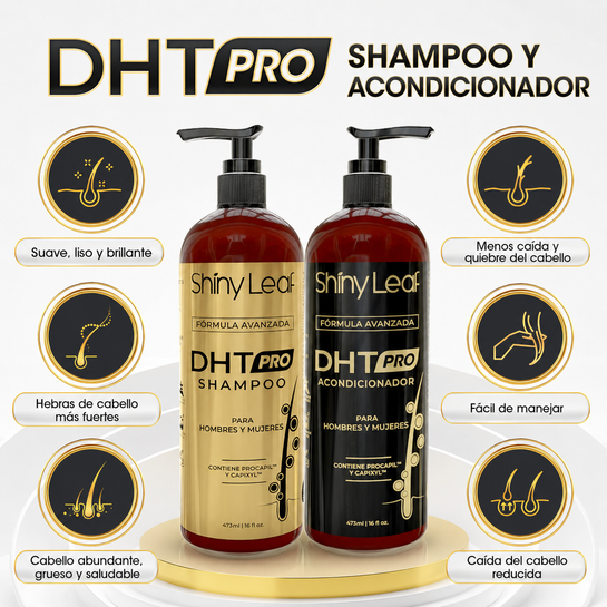 SET DE SHAMPOO Y ACONDICIONADOR DHT PRO CON FÓRMULA AVANZADA