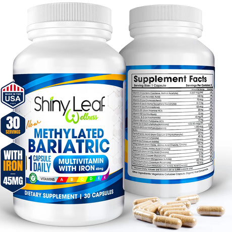 Multivitamínico Bariátrico con 45 mg de Hierro 30 días