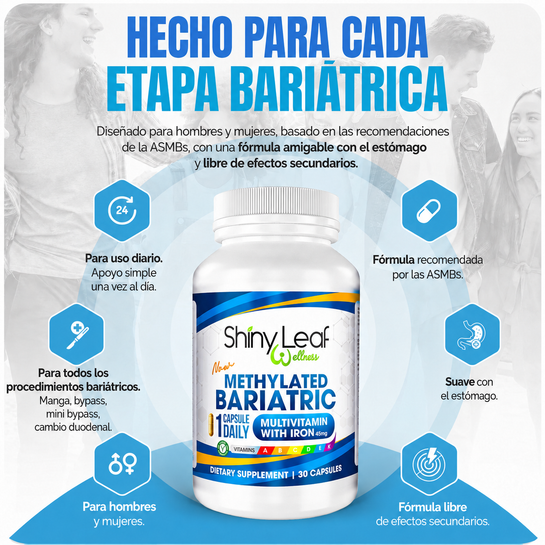 Multivitamina Bariátrica con 45 mg de Hierro - UNA AL DÍA.