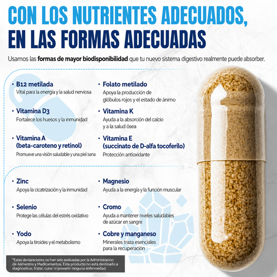 MULTIVITAMINA BARIÁTRICA SIN HIERRO