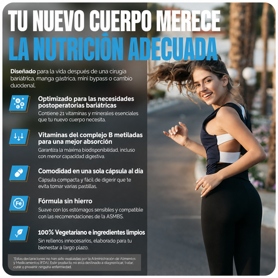 MULTIVITAMINA BARIÁTRICA SIN HIERRO