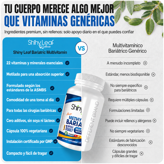 Multivitamina Bariátrica con 45 mg de Hierro - UNA AL DÍA.