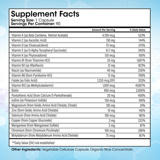MULTIVITAMINA BARIÁTRICA SIN HIERRO