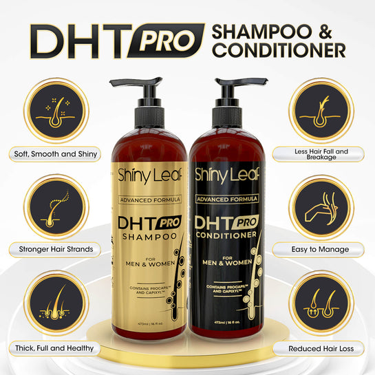 SET DE SHAMPOO Y ACONDICIONADOR DHT PRO CON FÓRMULA AVANZADA